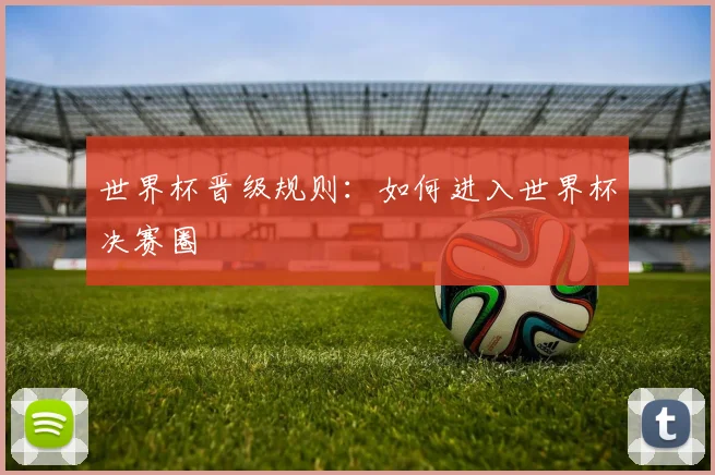 世界杯晋级规则：如何进入世界杯决赛圈